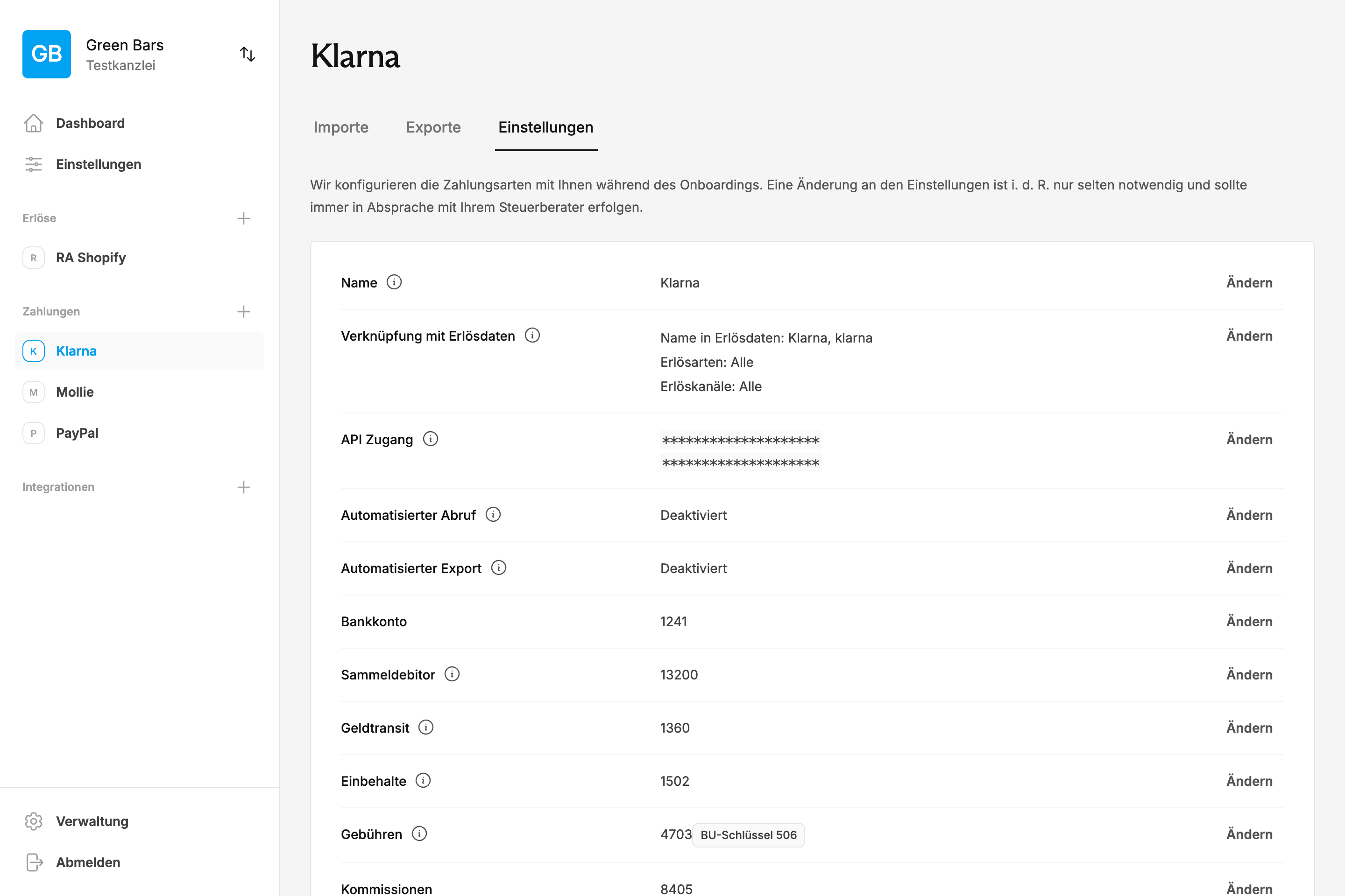 Klarna-API Gebührenverbuchung - Automatische Kostenzuordnung und transparente Gebührenaufschlüsselung für DATEV
