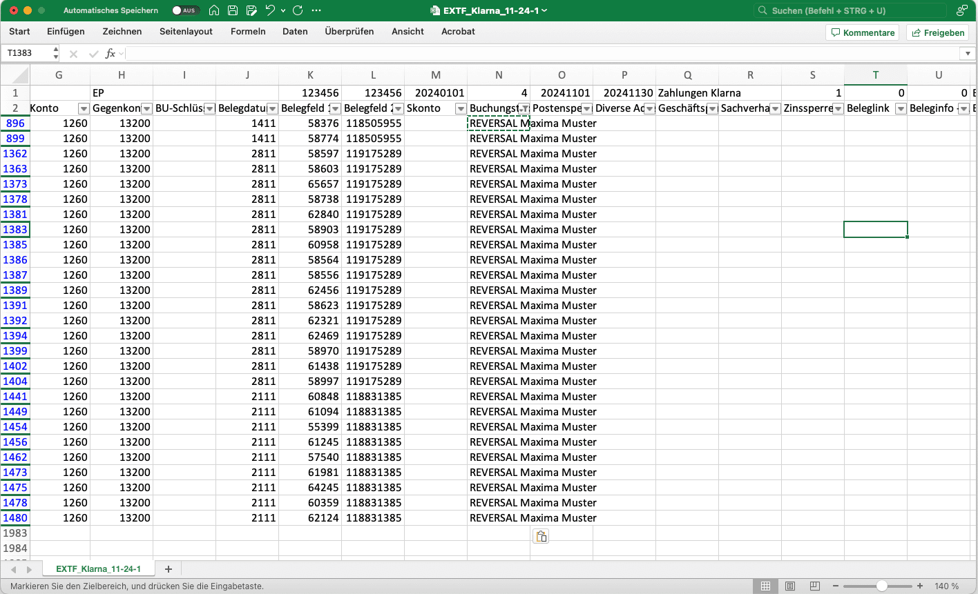 Klarna Reversals erkennen - Intelligente Identifikation von Rückabwicklungen und Stornierungen durch fortschrittliche Matching-Algorithmen